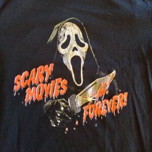 "Scary Movies Forever" Ghost Face T-Shirt - Scream Movie Franchise - Graphic Tee